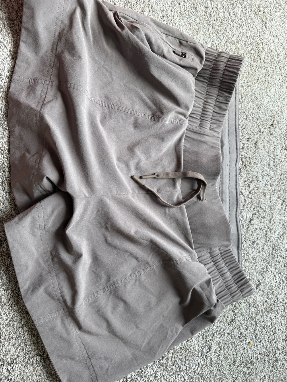 all in motion Women's Athletic Drawstring Shorts - Taupe
